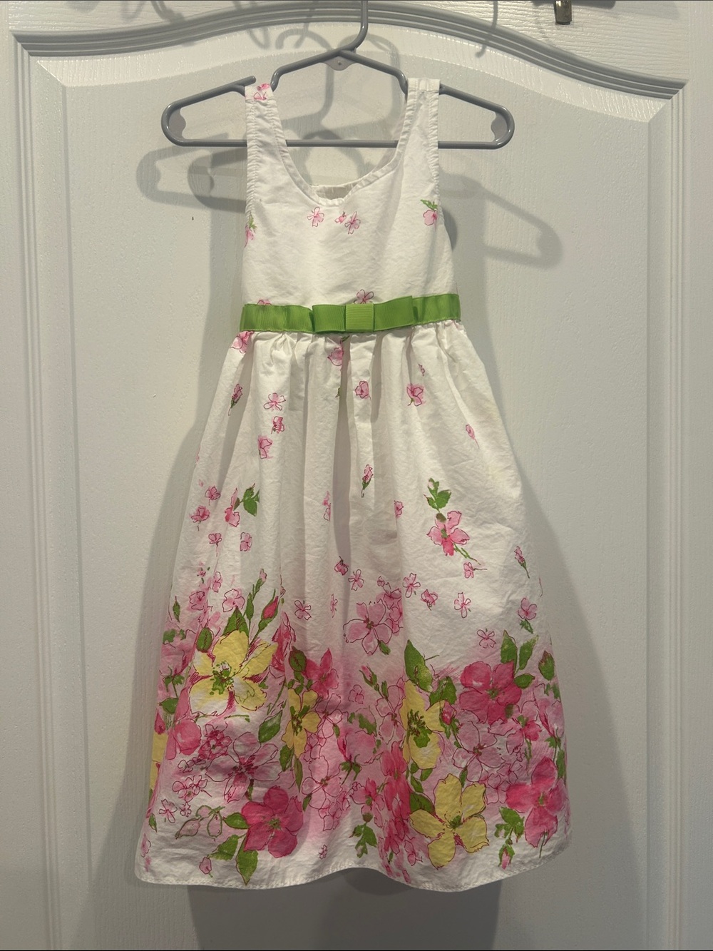 Jona Michelle beautiful White Floral comfy cotton Dress 5